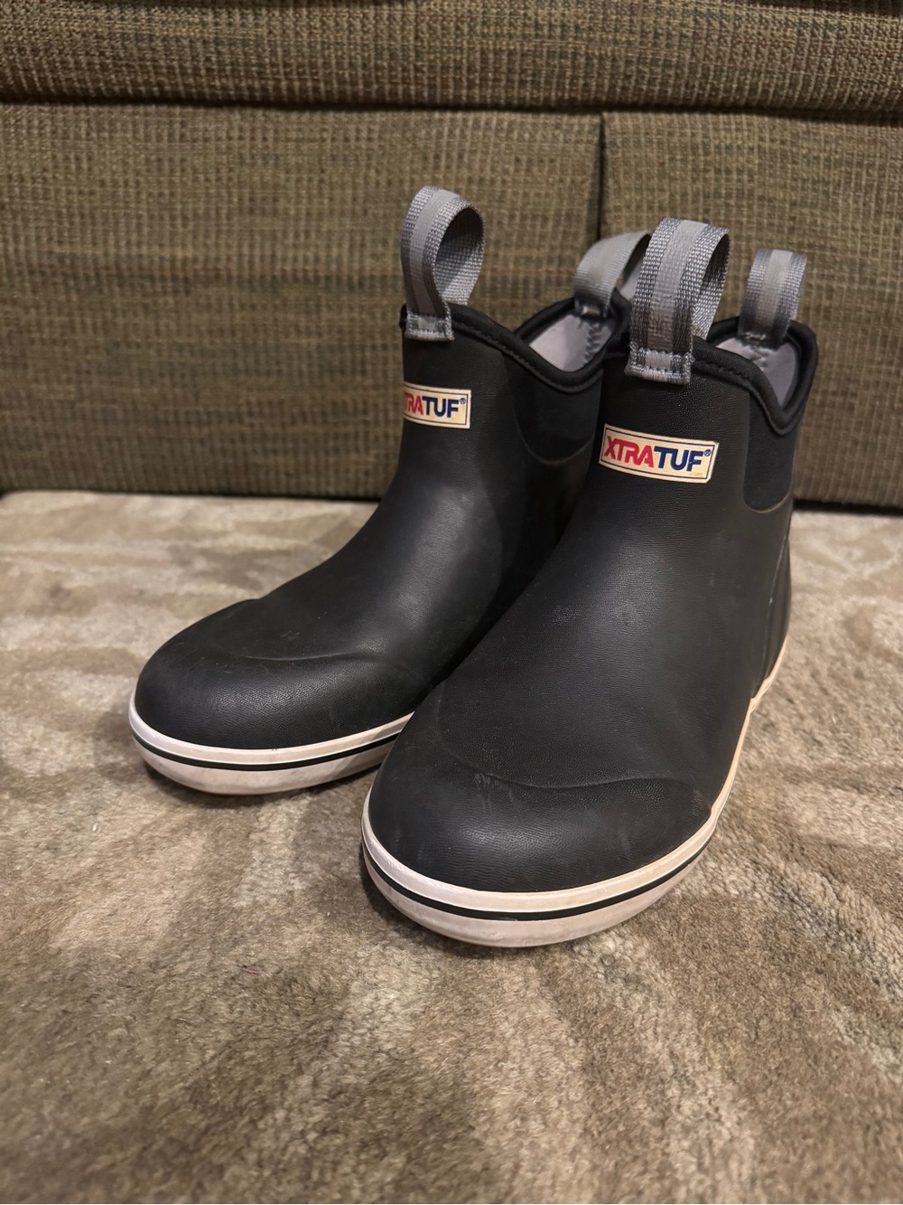 XTRATUF Women's Black Low Ankle Rain Boots